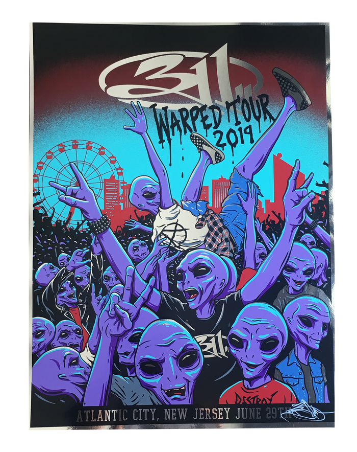 Warped Tour Poster 2019 - FOIL