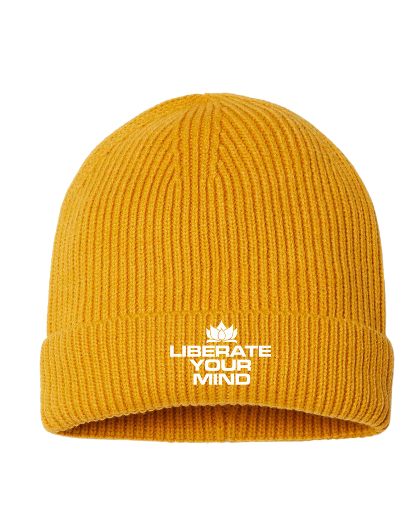 Liberate Your Mind Beanie Black/Yellow