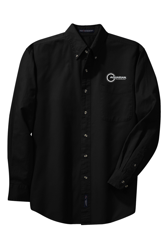 Aquarian Long Sleeve Twill Shirt - Black