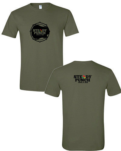 Men's Steady Punch Line Black Fill T-Shirt